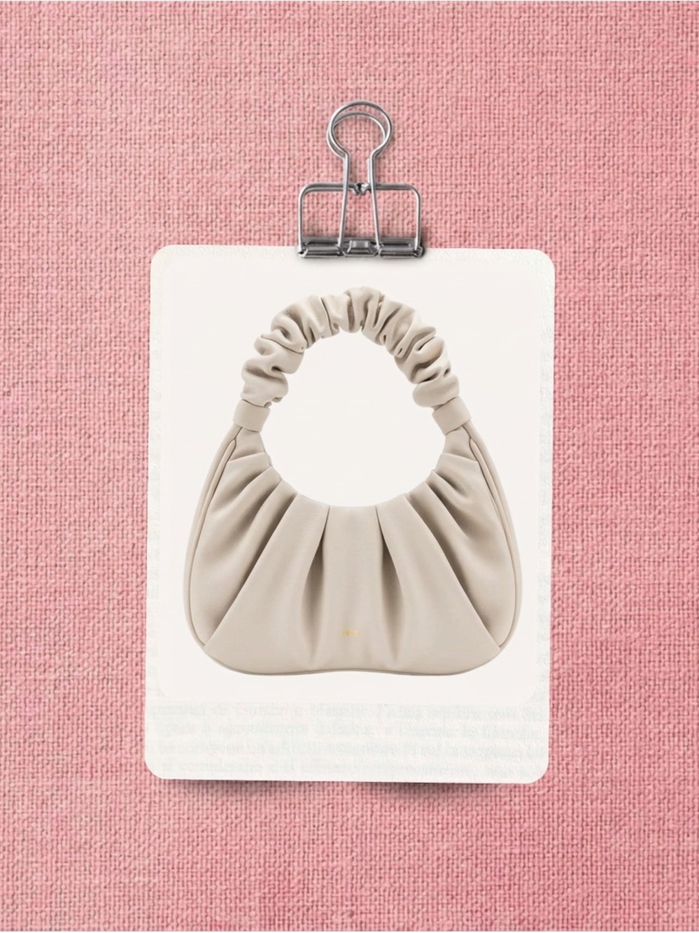JW PEI Cream Hobo Bag